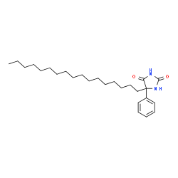 ChemSpider 2D Image | 5-Heptadecyl-5-phenyl-2,4-imidazolidinedione | C26H42N2O2