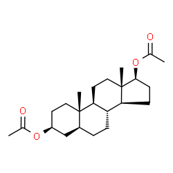ChemSpider 2D Image | 3beta,17beta-Diacetoxy-5alpha-androstane | C23H36O4