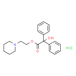 ChemSpider 2D Image | Piperilate hydrochloride | C21H26ClNO3