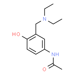 ChemSpider 2D Image | 4-Acetamido-2-Diethylaminomethylphenol | C13H20N2O2