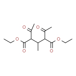ChemSpider 2D Image | diethyl 2,4-diacetyl-3-methylpentanedioate | C14H22O6