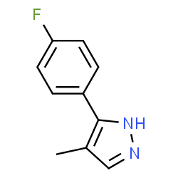 ChemSpider 2D Image | 3-(4-Fluorophenyl)-4-methyl-1H-pyrazole | C10H9FN2