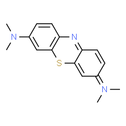 ChemSpider 2D Image | 7-(dimethyl-$l^{5}-azanylidene)-N,N-dimethyl-phenothiazin-3-amine | C16H18N3S