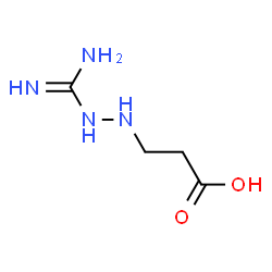 ChemSpider 2D Image | 3-(2-Carbamimidoylhydrazino)propanoic acid | C4H10N4O2