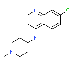 ChemSpider 2D Image | 7-Chloro-N-(1-ethyl-4-piperidinyl)-4-quinolinamine | C16H20ClN3