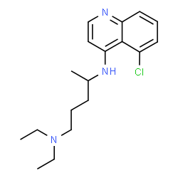 ChemSpider 2D Image | N~4~-(5-Chloro-4-quinolinyl)-N~1~,N~1~-diethyl-1,4-pentanediamine | C18H26ClN3