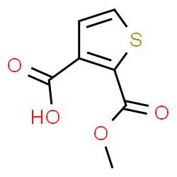 ChemSpider 2D Image | 2-(Methoxycarbonyl)-3-thiophenecarboxylic acid | C7H6O4S