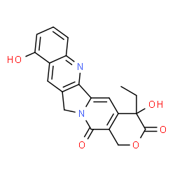 ChemSpider 2D Image | 4-Ethyl-4,10-dihydroxy-1H-pyrano[3',4':6,7]indolizino[1,2-b]quinoline-3,14(4H,12H)-dione | C20H16N2O5