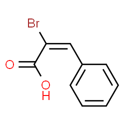 ChemSpider 2D Image | (2E)-2-Bromo-3-phenylacrylic acid | C9H7BrO2