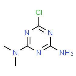 ChemSpider 2D Image | 6-Chloro-N,N-dimethyl-1,3,5-triazine-2,4-diamine | C5H8ClN5