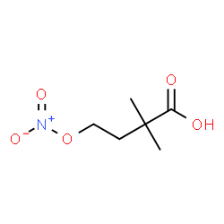 ChemSpider 2D Image | 2,2-Dimethyl-4-(nitrooxy)butanoic acid | C6H11NO5