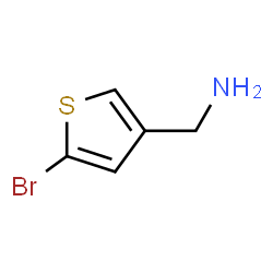 ChemSpider 2D Image | 1-(5-Bromo-3-thienyl)methanamine | C5H6BrNS