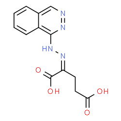 ChemSpider 2D Image | (2Z)-2-(1-Phthalazinylhydrazono)pentanedioic acid | C13H12N4O4