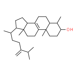 ChemSpider 2D Image | 4-Methylergosta-8,24(28)-dien-3-ol | C29H48O