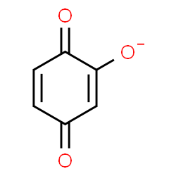 ChemSpider 2D Image | 3,6-Dioxo-1,4-cyclohexadien-1-olate | C6H3O3