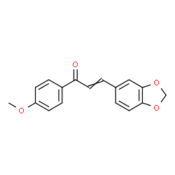 ChemSpider 2D Image | 3-(1,3-Benzodioxol-5-yl)-1-(4-methoxyphenyl)-2-propen-1-one | C17H14O4