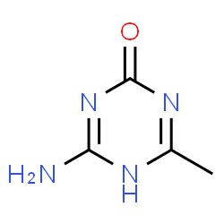 ChemSpider 2D Image | 4-Amino-6-methyl-1,3,5-triazin-2-ol | C4H6N4O