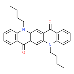 ChemSpider 2D Image | 5,12-Dibutyl-5,12-dihydroquinolino[2,3-b]acridine-7,14-dione | C28H28N2O2