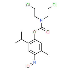 ChemSpider 2D Image | 2-Isopropyl-5-methyl-4-nitrosophenyl bis(2-chloroethyl)carbamate | C15H20Cl2N2O3