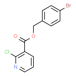 ChemSpider 2D Image | 4-Bromobenzyl 2-chloronicotinate | C13H9BrClNO2