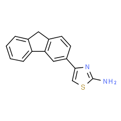 ChemSpider 2D Image | 4-(9H-Fluoren-3-yl)-1,3-thiazol-2-amine | C16H12N2S