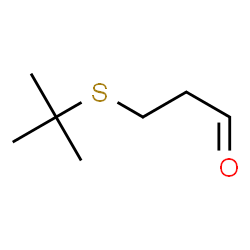 ChemSpider 2D Image | 3-[(1,1-Dimethylethyl)thio]propanal | C7H14OS