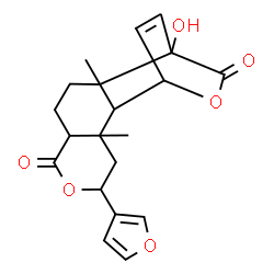 ChemSpider 2D Image | 9-(3-Furanyl)decahydro-4-hydroxy-4a,10a-dimethyl-1,4-etheno-3H,7H-benzo[1,2-c:3,4-c']dipyran-3,7-dione | C20H22O6