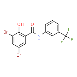 ChemSpider 2D Image | flusalan | C14H8Br2F3NO2