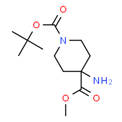 ChemSpider 2D Image | Methyl 4-Amino-1-Boc-piperidine-4-carboxylate | C12H22N2O4