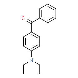 ChemSpider 2D Image | 4-(Diethylamino)Benzophenone | C17H19NO