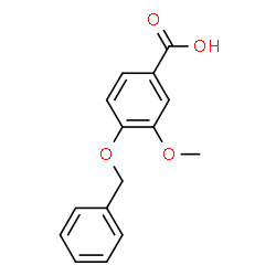 ChemSpider 2D Image | 4-BENZYLOXY-3-METHOXYBENZOIC ACID | C15H14O4