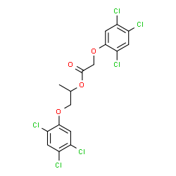 ChemSpider 2D Image | 1-(2,4,5-Trichlorophenoxy)-2-propanyl (2,4,5-trichlorophenoxy)acetate | C17H12Cl6O4