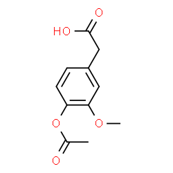 ChemSpider 2D Image | 4-Acetoxy-3-methoxyphenylacetic acid | C11H12O5