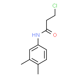 ChemSpider 2D Image | 3-Chloro-N-(3,4-dimethylphenyl)propanamide | C11H14ClNO
