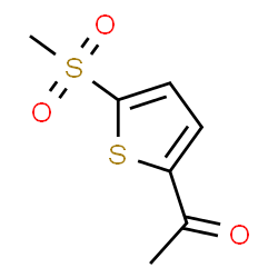 ChemSpider 2D Image | 1-[5-(Methylsulfonyl)-2-thienyl]ethanone | C7H8O3S2