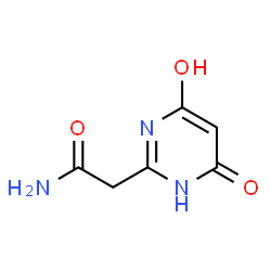 ChemSpider 2D Image | 2-pyrimidineacetamide, 4,6-dihydroxy- | C6H7N3O3