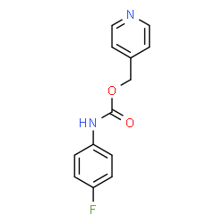 ChemSpider 2D Image | 4-Pyridinylmethyl (4-fluorophenyl)carbamate | C13H11FN2O2