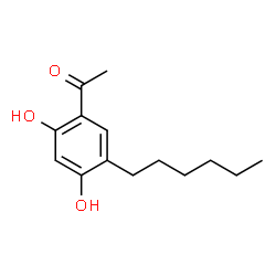 ChemSpider 2D Image | 1-(5-Hexyl-2,4-dihydroxyphenyl)ethanone | C14H20O3