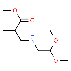 ChemSpider 2D Image | Methyl 3-[(2,2-dimethoxyethyl)amino]-2-methylpropanoate | C9H19NO4