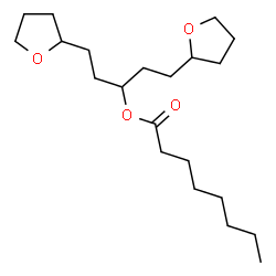 ChemSpider 2D Image | 1,5-Di(tetrahydro-2-furanyl)-3-pentanyl octanoate | C21H38O4