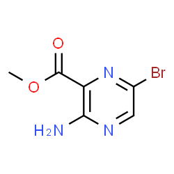 ChemSpider 2D Image | Methyl 3-amino-6-bromo-2-pyrazinecarboxylate | C6H6BrN3O2