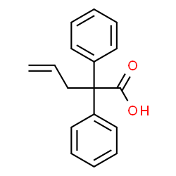 ChemSpider 2D Image | 2,2-Diphenyl-4-pentenoic acid | C17H16O2