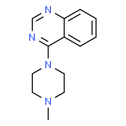 ChemSpider 2D Image | 4-(4-Methyl-1-piperazinyl)quinazoline | C13H16N4