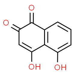 ChemSpider 2D Image | 4,5-Dihydroxy-1,2-naphthalenedione | C10H6O4