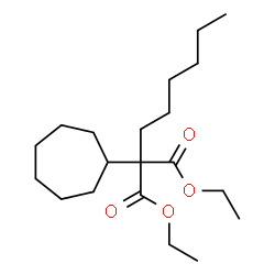 ChemSpider 2D Image | Diethyl cycloheptyl(hexyl)malonate | C20H36O4