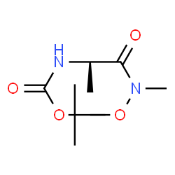 ChemSpider 2D Image | N-Methoxy-N-methyl-N~2~-{[(2-methyl-2-propanyl)oxy]carbonyl}-D-alaninamide | C10H20N2O4