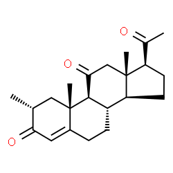 ChemSpider 2D Image | 2?-methyl-11-oxoprogesterone | C22H30O3