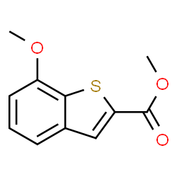 ChemSpider 2D Image | Methyl-7-methoxy-1-benzothiophen-2-carboxylat | C11H10O3S