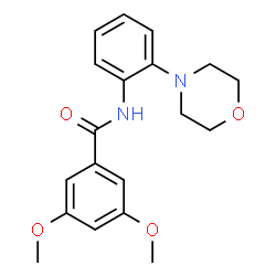 ChemSpider 2D Image | 3,5-Dimethoxy-N-[2-(4-morpholinyl)phenyl]benzamide | C19H22N2O4