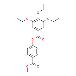 ChemSpider 2D Image | 4-(Methoxycarbonyl)phenyl 3,4,5-triethoxybenzoate | C21H24O7